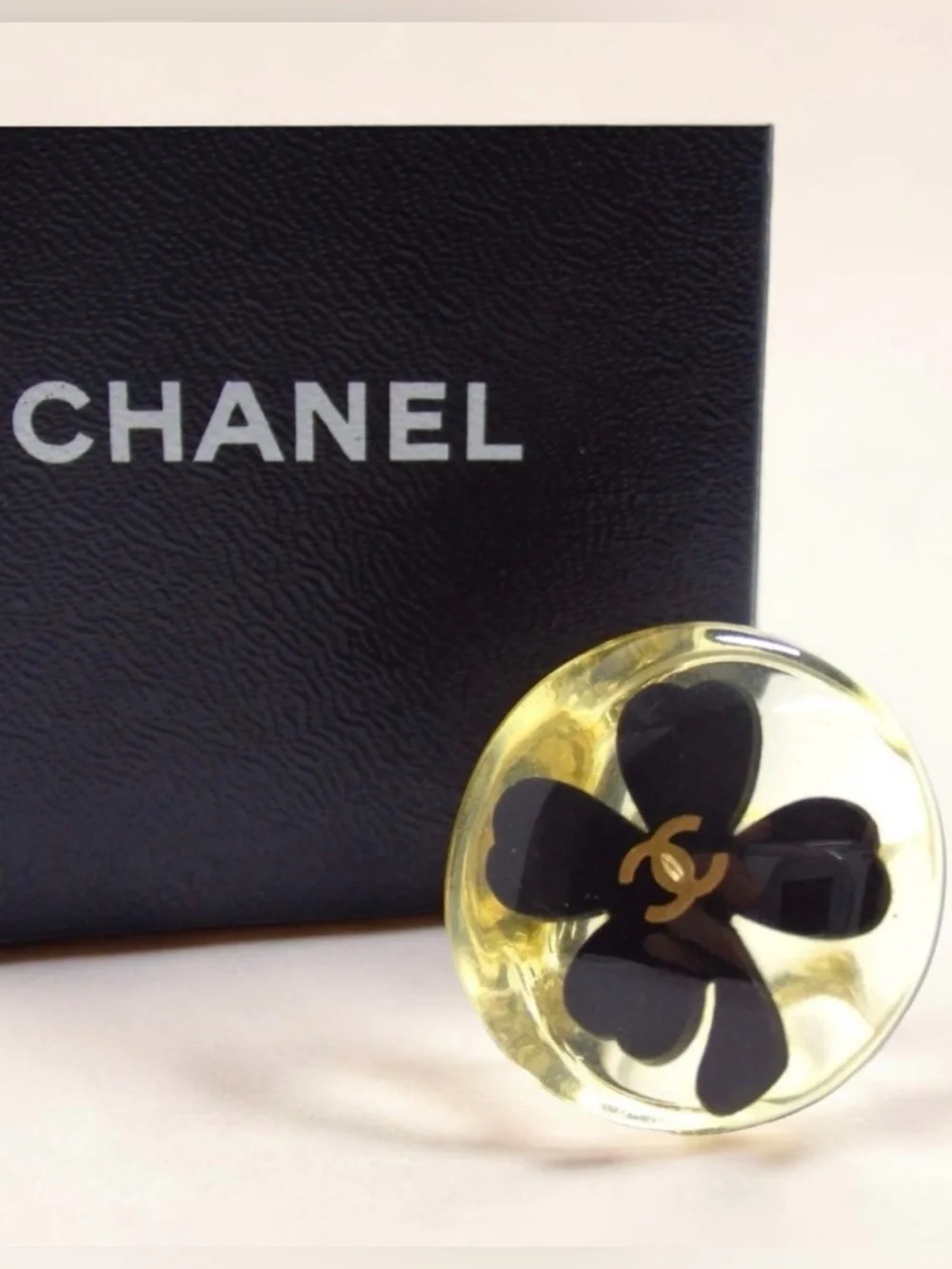 CHANEL Coco Mark Plastic Ring 😍❤️ - Picture 3 of 14